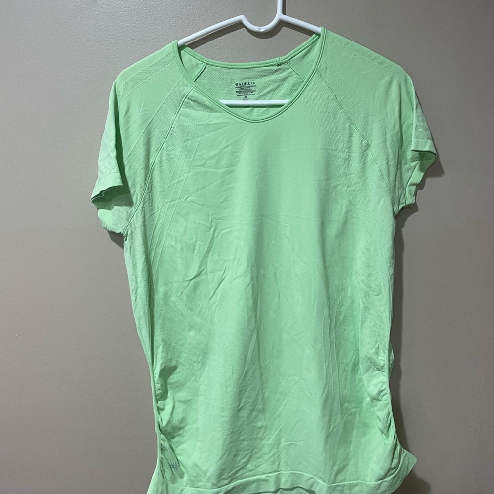 Athleta Light Green Short Sleeve Tee